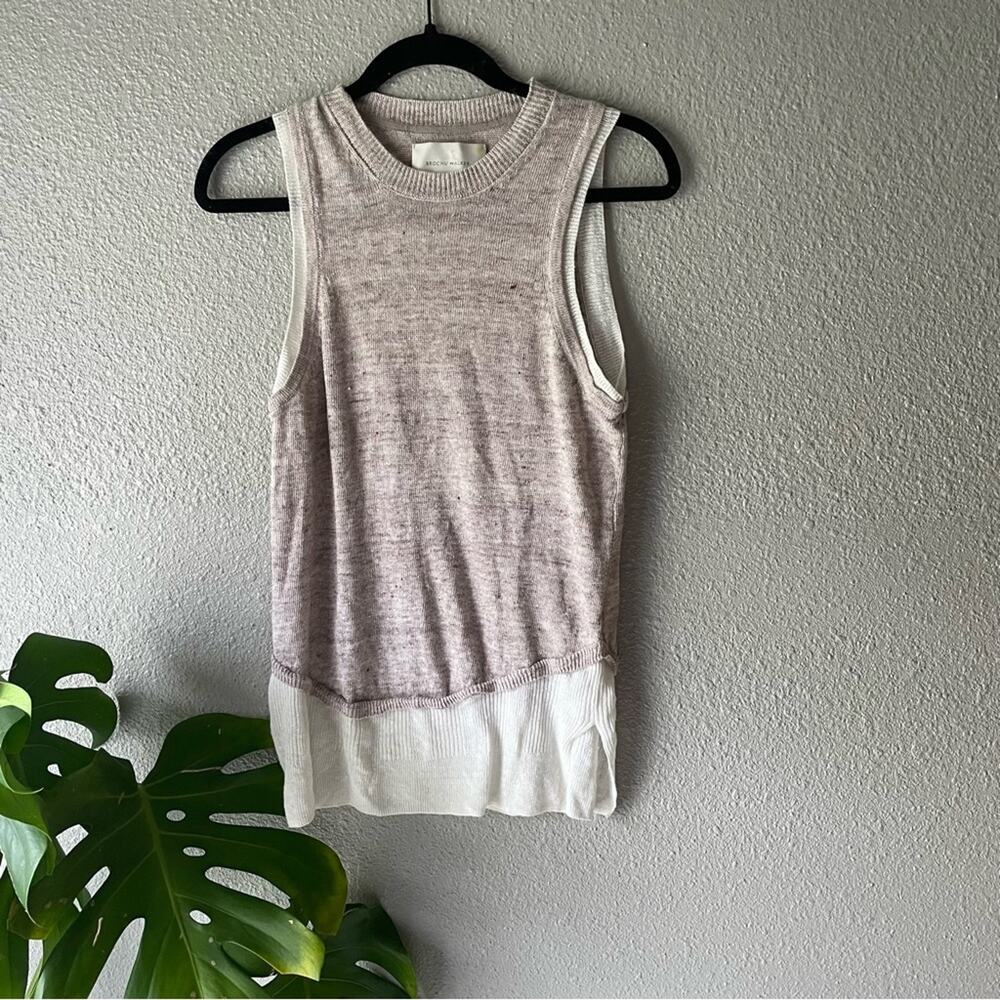 Brochu Walker Linen Layered Tank